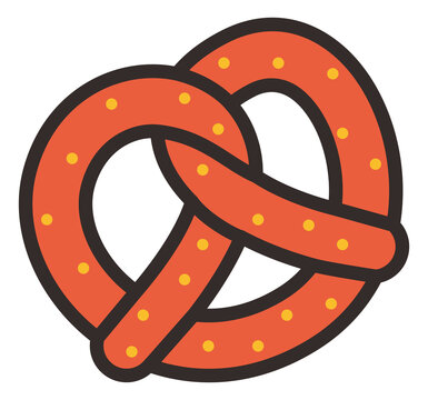 pretzel cake illustration