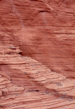 Sandstone strata formations northern Arizona 35 mm film capture