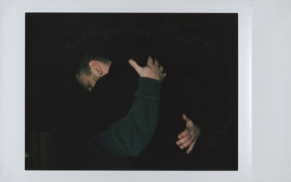 Intimate Hug of Male Queer Couple,  LGBTQ+ Emotional Support