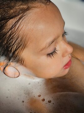Cellphone Shot / Little Girl Bathing