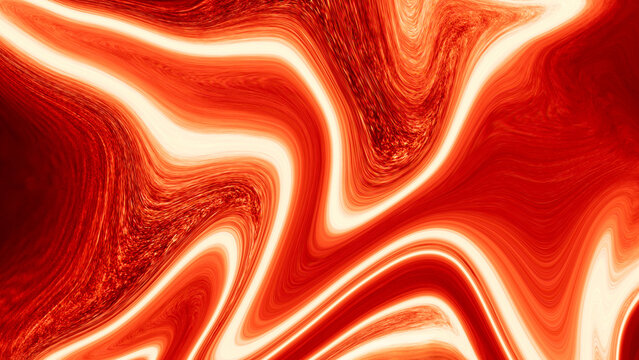 Abstract red and orange fluid wave background