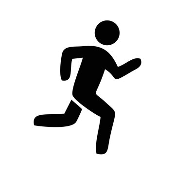 Running Person Silhouette Icon