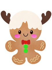 Fototapeta premium christmas gingerbread man