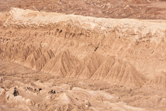 Eroded Desert textures in the Atacama Desert, Chile