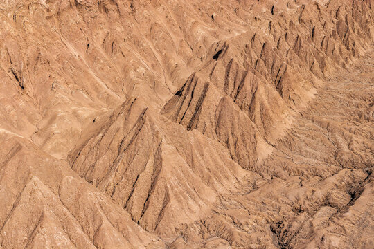 Eroded desert textures in Atacama desert, Chile