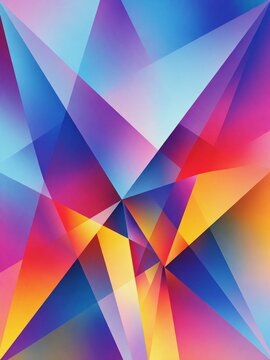 Abstract colorful geometric polygon background with gradient