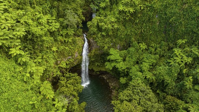 Tavoro Falls, Bouma National Park, Taveuni, Fiji, South Pacific