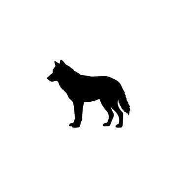 Wolf Silhouette &ndash; Wild Animal Profile