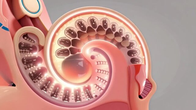 Middle Ear Ossicles Malleus Incus Stapes 3D Animation