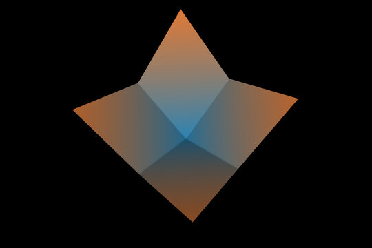 Manhattan distance surface with four planar faces