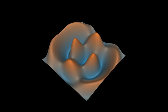 Superposed circular waves from two centers under an envelope