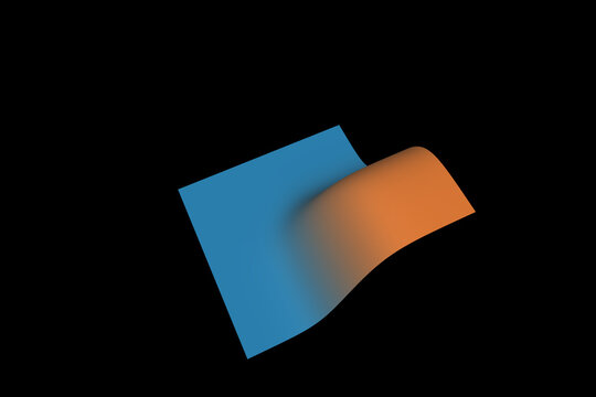 Two input sigmoid activation surface with raised quadrant
