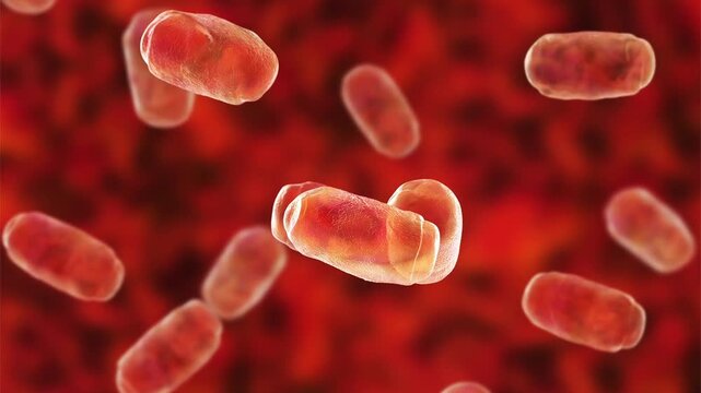 Methanobrevibacter, 3D animation. Methanogenic archaea of the human microbiome, particularly the gastrointestinal tract, studied for their role in gut microbial ecology.