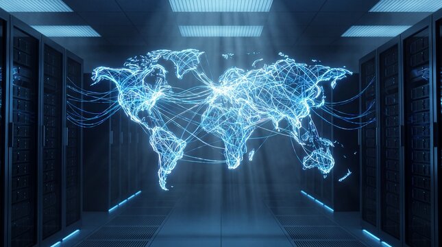 Global Internet Infrastructure Connecting Networks and Data Centers