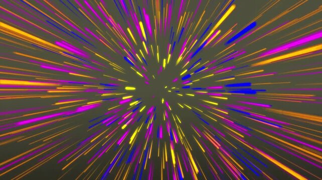 Neon Radial Speed Lines Abstract Motion Background