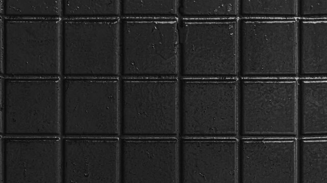 Black tile pattern background texture