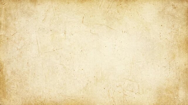 Animated Aged Parchment Papyrus Background 4K, Vintage Old Paper Texture Overlay with Grunge, Scratches and Antique Effect