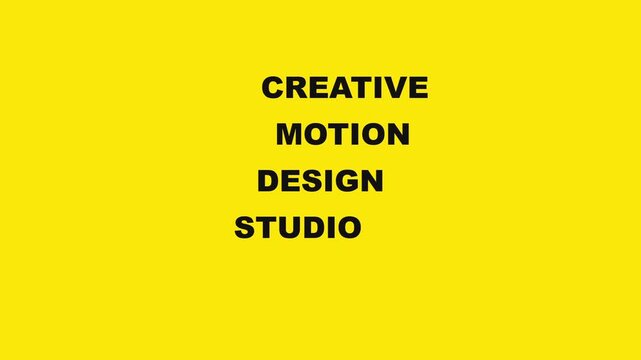Anim Kinetic Typography Stems Animated Backdrop
