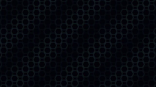 Abstract Cyberpunk Hex Grid Background Animation