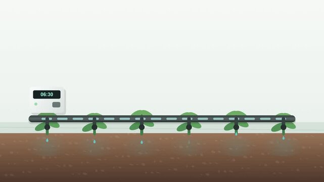 Smart agricultural drip irrigation system