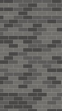 Boucle sans couture : fond de mur de briques brique urbaine grise