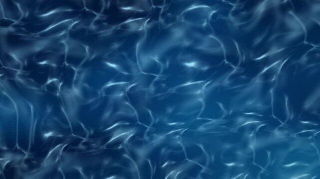 Fondo de c&aacute;usticas de agua azul oc&eacute;ano profundo en bucle sin costuras