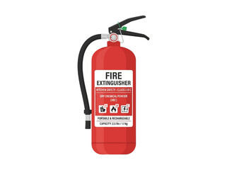 Obraz premium Fire Extinguisher with Hose and Label