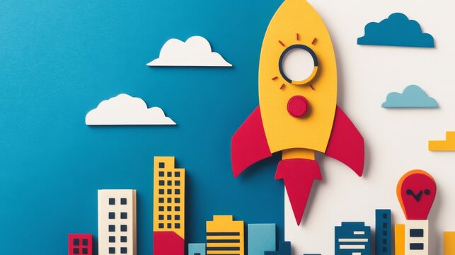 Growth Planning Concept with Startup companies analyze startup ecosystem map no text start Variation 2
