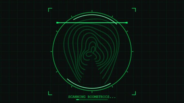 Green digital radar interface displaying access granted notification on grid background green monitor security scan screen verification cyber security green monitor security scan screen verification