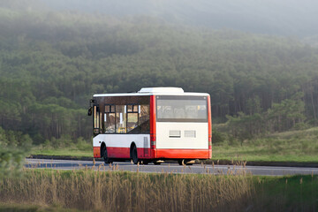Long distance bus driving in summer weather © AlexGo