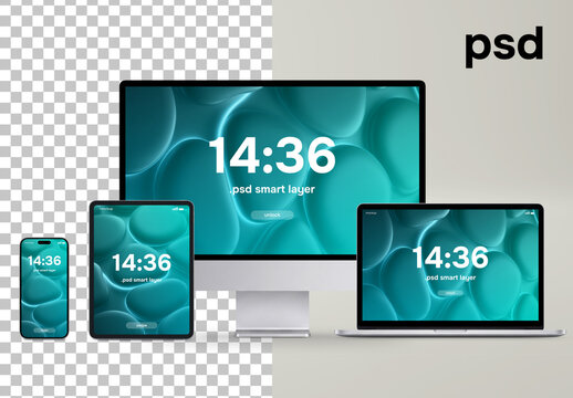 Responsive design mockup