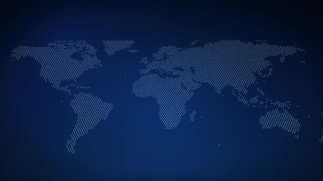 India market growth map, world map of people icons zooms in on 3D India as market growth percent climbs