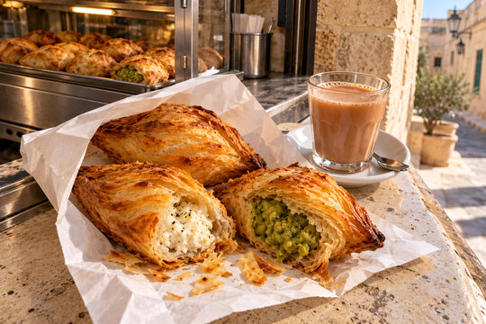 Maltese pastizzi ricotta and pea pastries