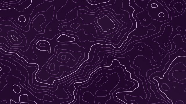 Topografische-karte-hintergrund in Veilchen-pflaume nahtlose Schleife