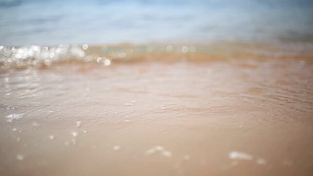 Soft sea wave on sand