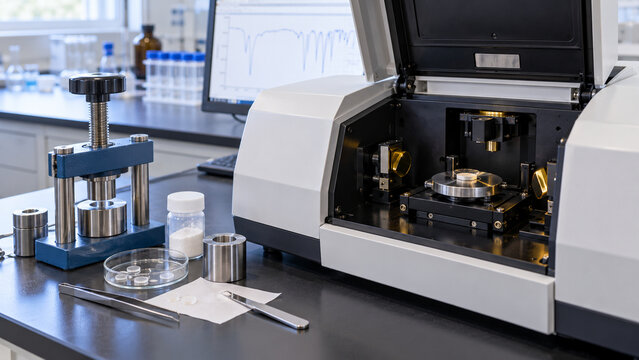 FTIR Spectrometer Sample Press With KBr Pellet