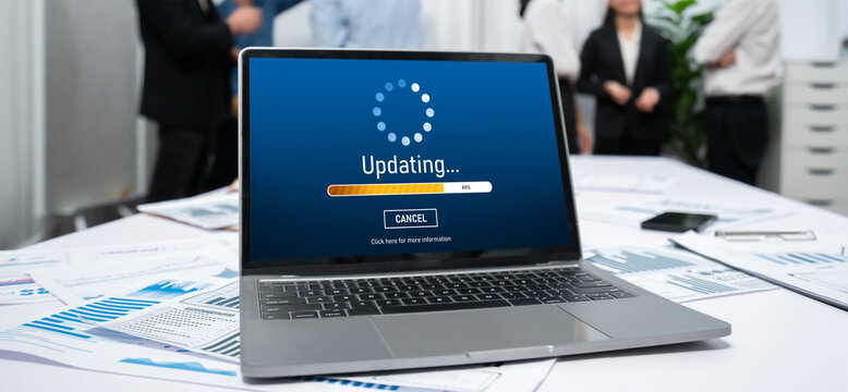 Software update on computer for brisk version of device software upgrade
