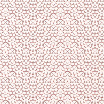 Boucle sans couture : fond de motif de vagues seigaiha corail coucher