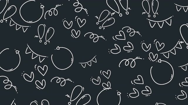 video animation seamless pattern decorative symbol 