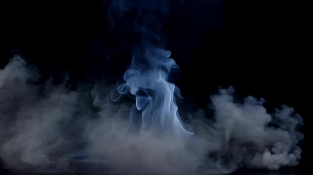 Heavy Low-Lying Smoke Layer Drifting Across the Frame