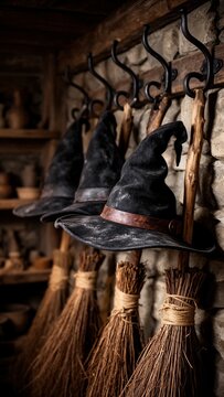 sombrero de bruja, sombrero puntiagudo, sombreros de bruja, sombrero negro, brujer&iacute;a, hechicer&iacute;a, magia, Halloween, escoba de bruja, escobas artesanales, objetos de bruja, taller de brujer&iacute;a, caba&ntilde;a d
