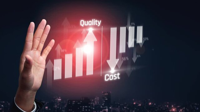 Increase quality and reduce cost represent quality, cost, and performance optimization for business strategy and resource efficiency Marrow