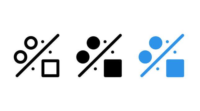 Support Vector Machine Algorithm Icon Design Showing Classification and Data Sets