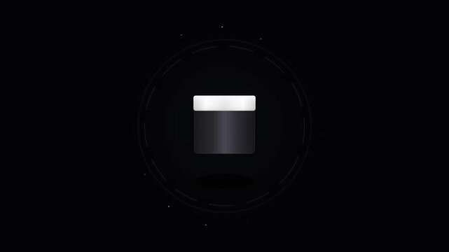 A premium cosmetic cream container sits centered within a glowing circular neon ring feature as a functional branding representation for high quality skin care merchandise marketing campaign