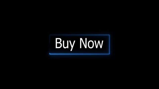 Animated Buy Now button overlay for e commerce, online stores, promotional videos, advertisements and digital marketing content & 4k VIDEO