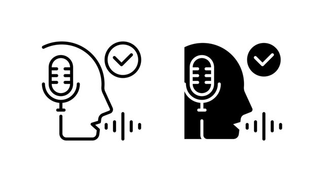 Speech Recognition Icons, Dual Style Icon Set