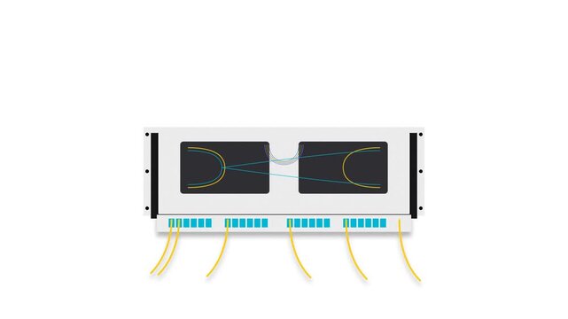 Precision Fiber Optic Distribution Patch Panel Sliding Drawer Mechanism with Lc Duplex Adapters