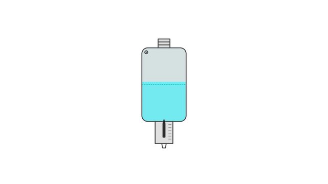 Supercritical Fluid Phase Inversion Expansion Chamber Mechanical Vector Animation
