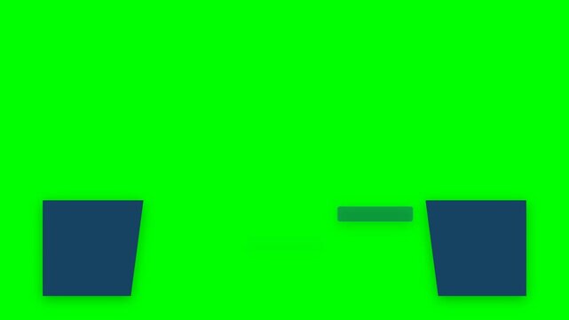 Strategic Corporate Milestone Bridge Animation with Sequential Blue Platforms and Golden Amber Flags