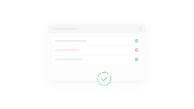Automated User Entitlement Access Certification Review Card Motion Graphic